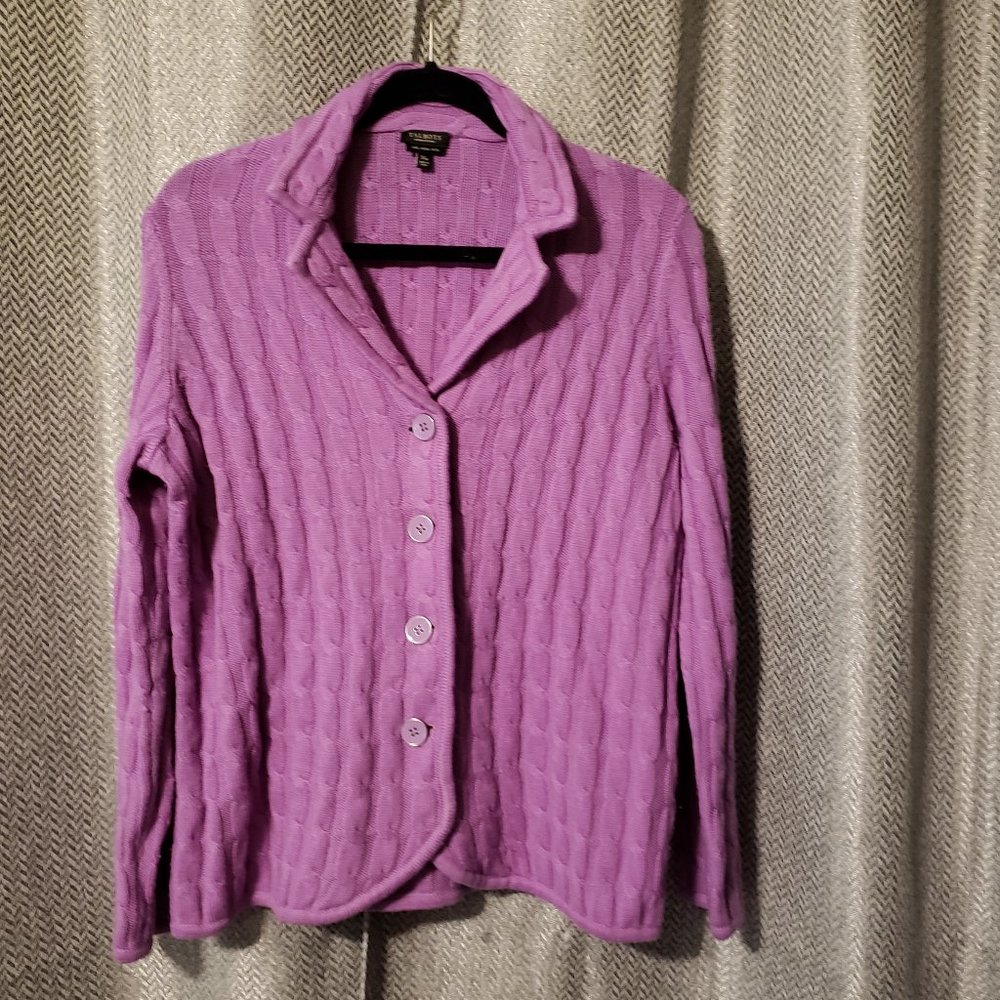 Talbots Merino wool cardigan petite 1X
